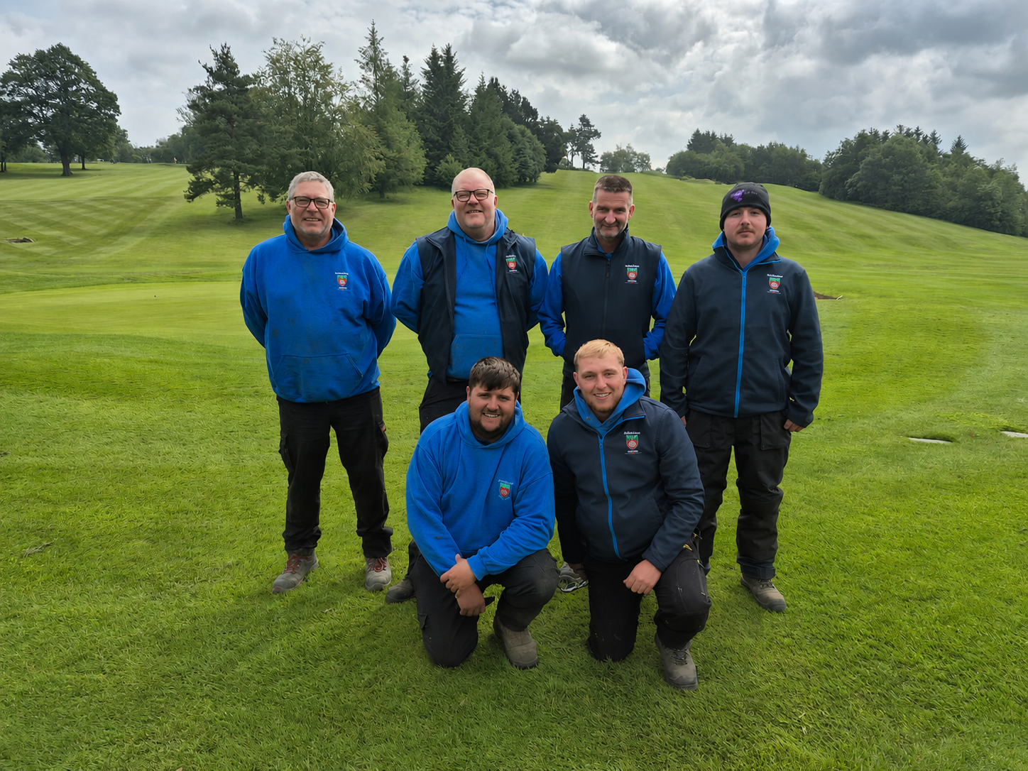 Darren “Daz” Collins, Matt Holden (Head Greenkeeper), Mick Harrison, Ellis, Oliver "Olly" Smith  (Deputy Head Greenkeeper) & Lewis Harrison